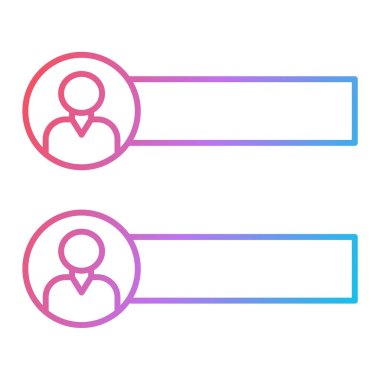 kullanıcı arayüzü renk çizgisi simgesi. vektör illüstrasyonu