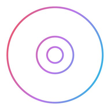 cd veya dvd simgesi vektör çizimi