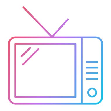 TV simgesi. Web tasarım stili