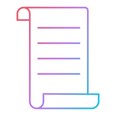 belge simgesi vektör illüstrasyonu