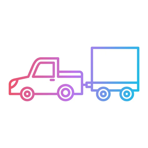 Lkw Ikone Vektor Illustration — Stockvektor