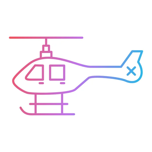 Helicopter Icon Vector Illustration — Stock Vector