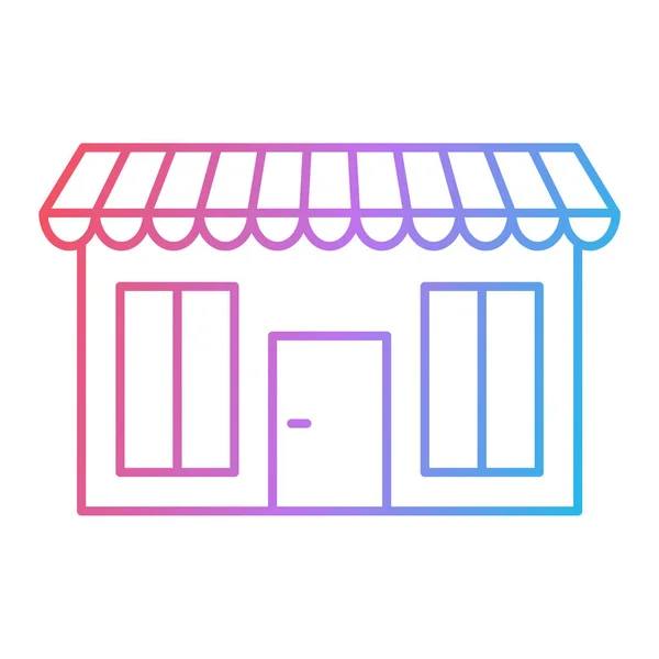 Store Shop Icon Outline Illustration Sale Vector Icons Web — Stock Vector