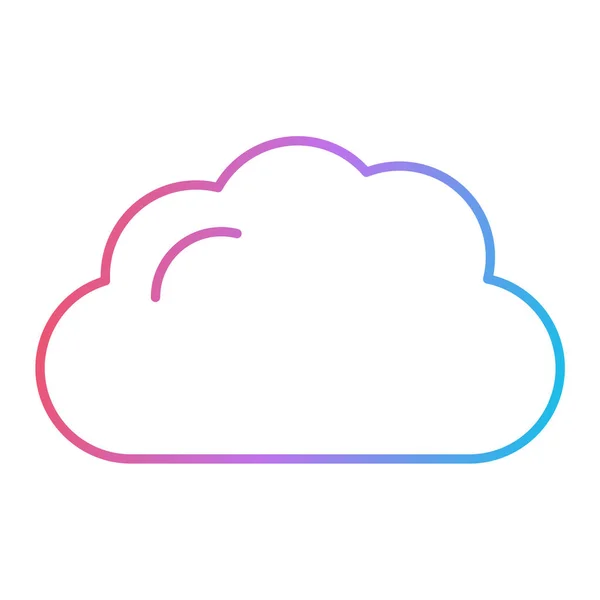 Cloud Computing Ikone Vektorillustration — Stockvektor