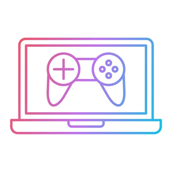 Σχεδιασμός Εικονογράφησης Διανύσματος Εικονιδίου Κονσόλας Παιχνιδιών Βίντεο — Διανυσματικό Αρχείο