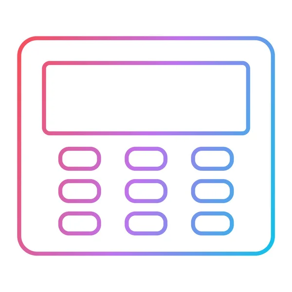 Значок Калькулятора Проста Ілюстрація Бізнес Обладнання Векторні Піктограми Інтернету — стоковий вектор