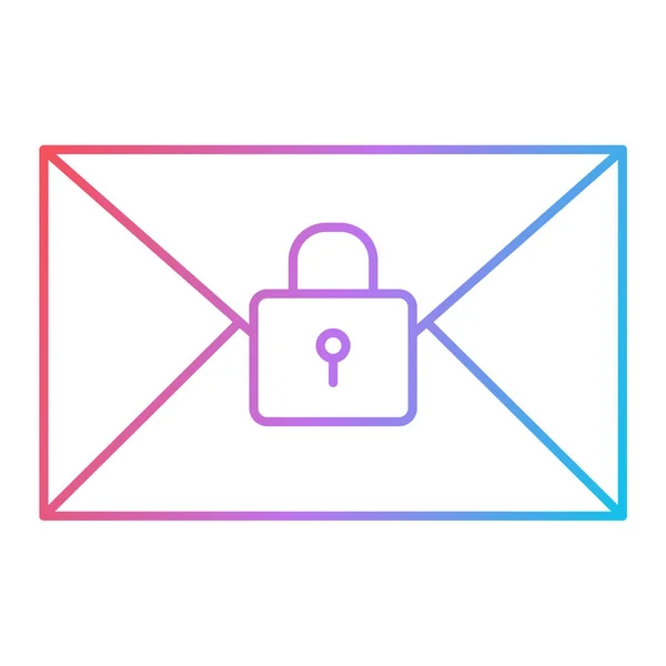 Mail Mesaj Pictogramă Vector Ilustrație Design Grafic — Vector de stoc