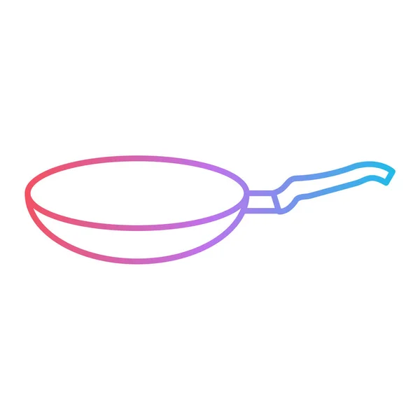 Whisk Icon Outline Illustration Frying Pan Vector Icons Web — ストックベクタ