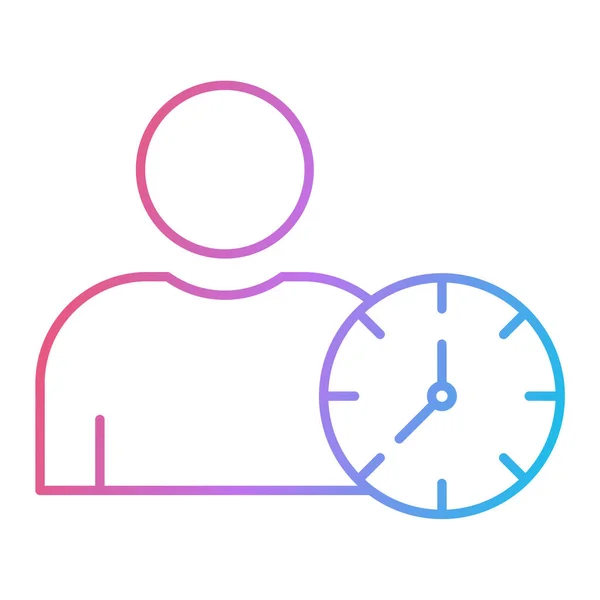 Time Management Icon Vector Illustration — Stock Vector