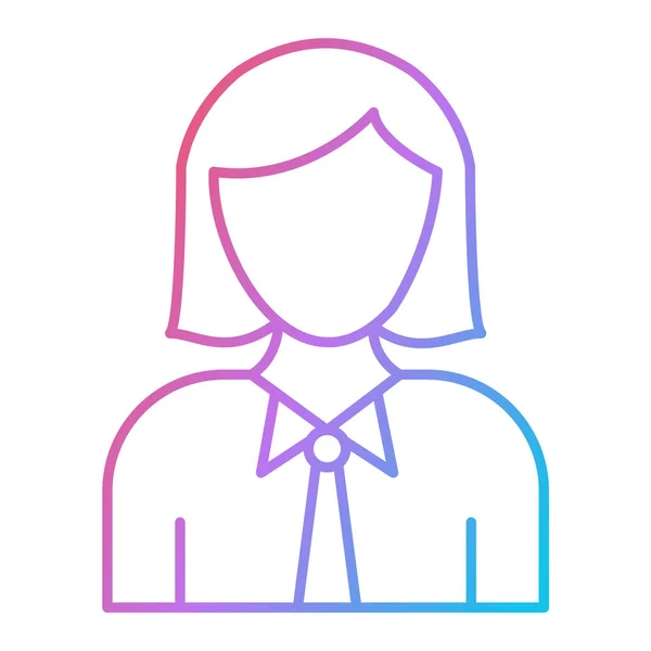 Mujer Avatar Icono Vector Ilustración Diseño Gráfico — Vector de stock