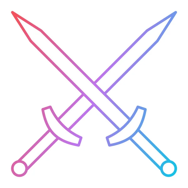 Sword Icon Vector Illustration — Stock Vector