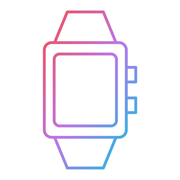 Smartwatch Mit Uhrenvektor Illustration — Stockvektor