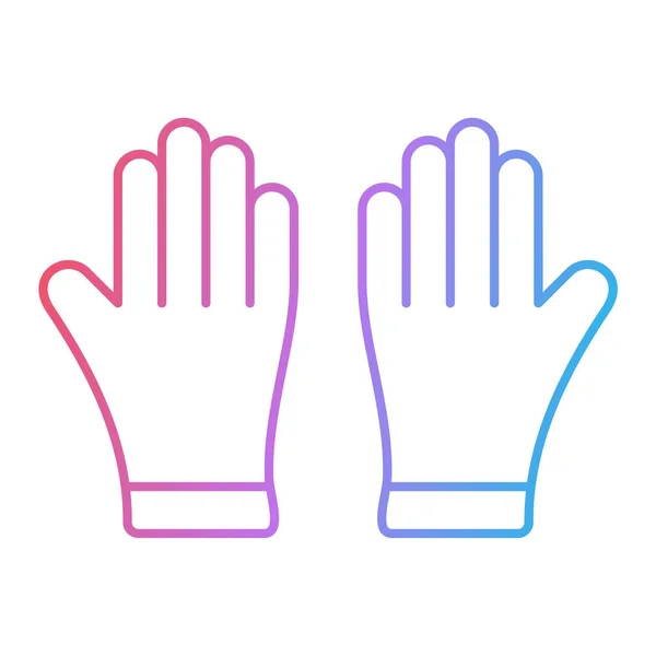 Handschoenen Icoon Vectorillustratie — Stockvector