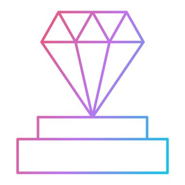 Elmas simgesi vektör illüstrasyon tasarımı