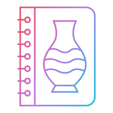 vazo simgesi. Web için su sürahi vektör simgelerinin özet çizimi