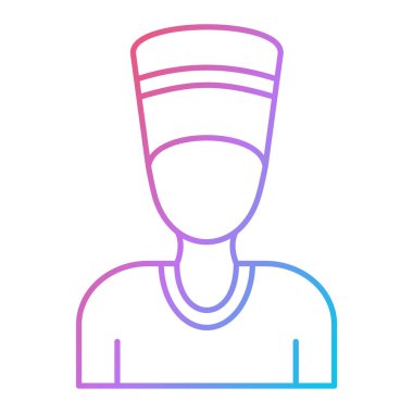 Simge vektör illüstrasyonunun çizgi çizimi