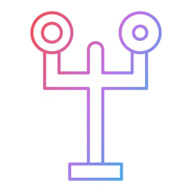 Bir çapraz simgenin vektör illüstrasyonu