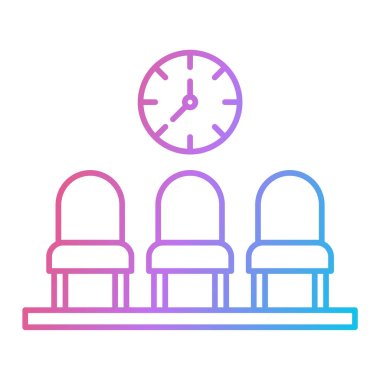 Saat simgesinin vektör illüstrasyonu