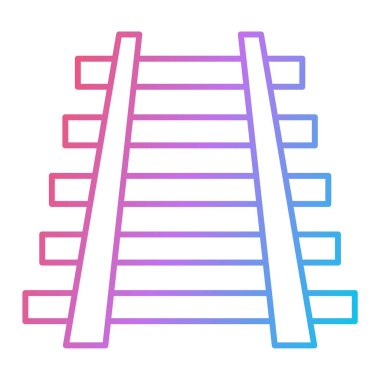 Merdiven ikonu. Web için merdiven vektör simgelerinin özet çizimi