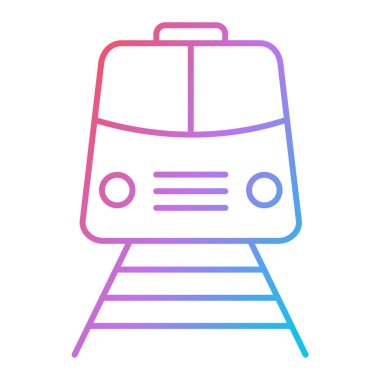 tren simgesi vektör illüstrasyonu