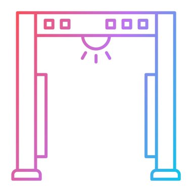 Güvenlik simgesinin vektör illüstrasyonu