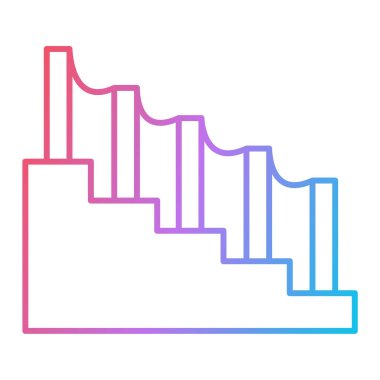 merdiven vektör resimleme simgesi