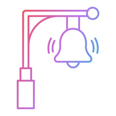 Çan simgesi vektör illüstrasyonu