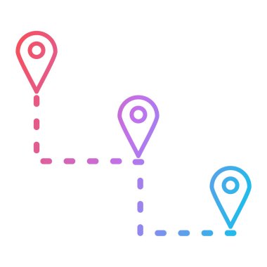 konum simgesi vektör illüstrasyonu