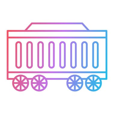 tren simgesi vektör illüstrasyonu