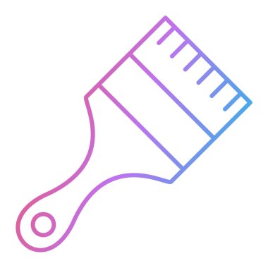 boya fırçası ikonu. vektör illüstrasyonu