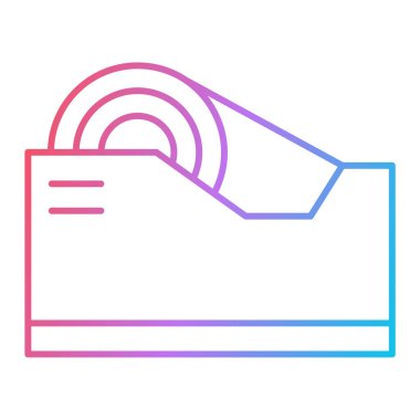 Bir havlu simgesinin vektör illüstrasyonu