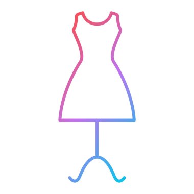 elbise simgesi vektör illüstrasyonu