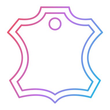 Rozet çerçevesinin vektör illüstrasyonu