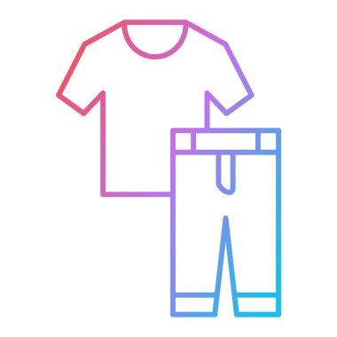 t-shirt simgesi vektör illüstrasyonu