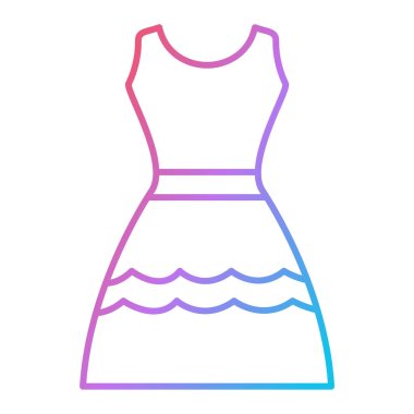 elbise simgesi vektör illüstrasyonu