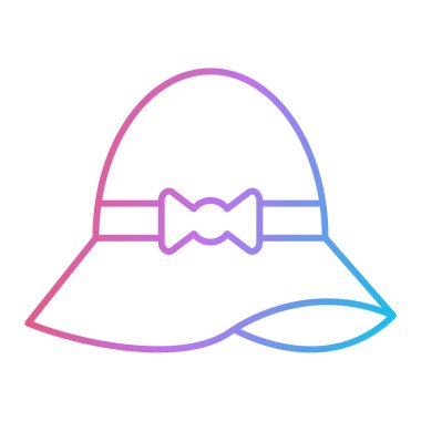 Şapka simgesi vektör illüstrasyonu