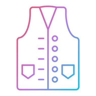 Ceket. Web simgesi basit illüstrasyon