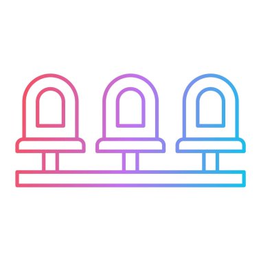 Havaalanı simgesinin vektör illüstrasyonu