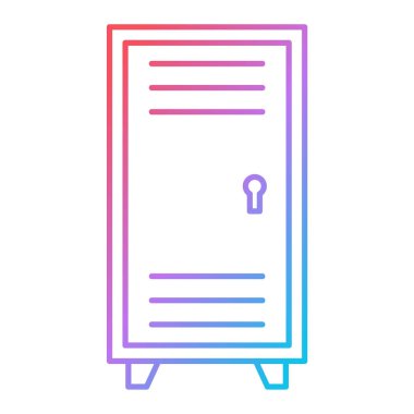 Dolap. Web simgesi basit illüstrasyon