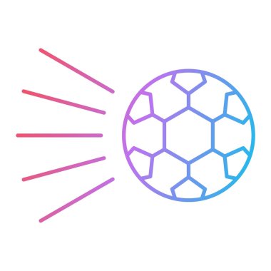 futbol topu ikonu vektör illüstrasyonu