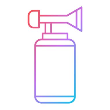 Su pompası ikonu. Web için boya söndürücü vektör çizgisi tasarım elementlerinin özet çizimi