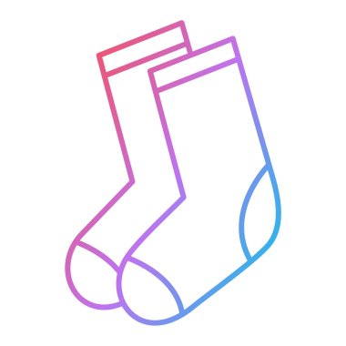 çorap simgesi vektör illüstrasyonu