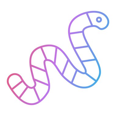 Çizgi film yılanının vektör çizimi