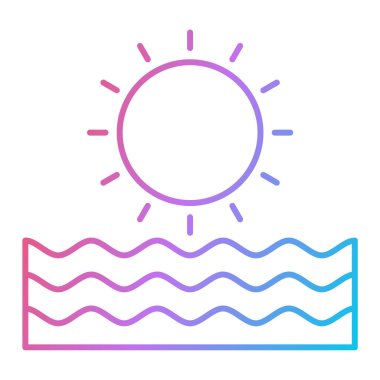 Güneş Simgesi Vektör illüstrasyonu