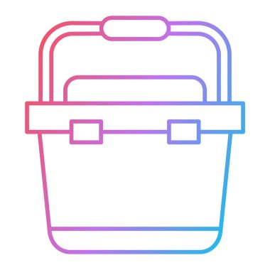 bavul ikonu vektör illüstrasyonu