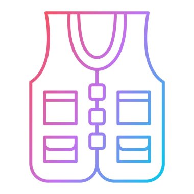 Yelek. Web simgesi basit illüstrasyon