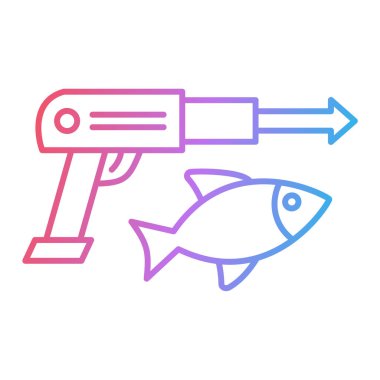 Balık ikonu. Beyaz arkaplanda izole edilmiş web tasarımı için balık vektör sembolü