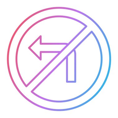 Bir yol simgesi illüstrasyonu