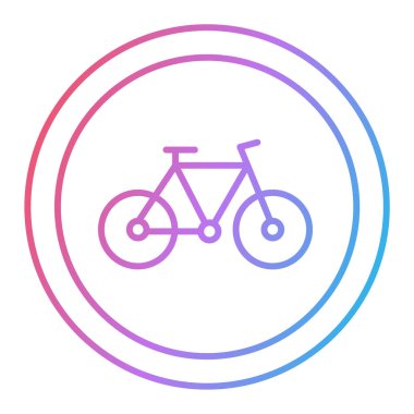 bisiklet ikonu vektör illüstrasyonu