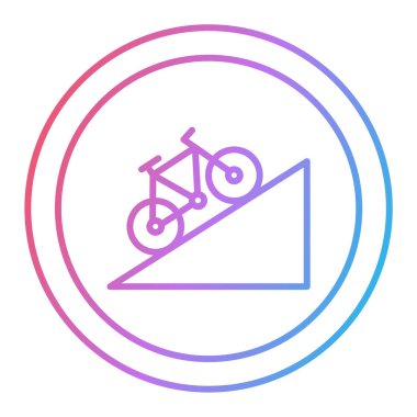 bisiklet ikonu vektör illüstrasyonu